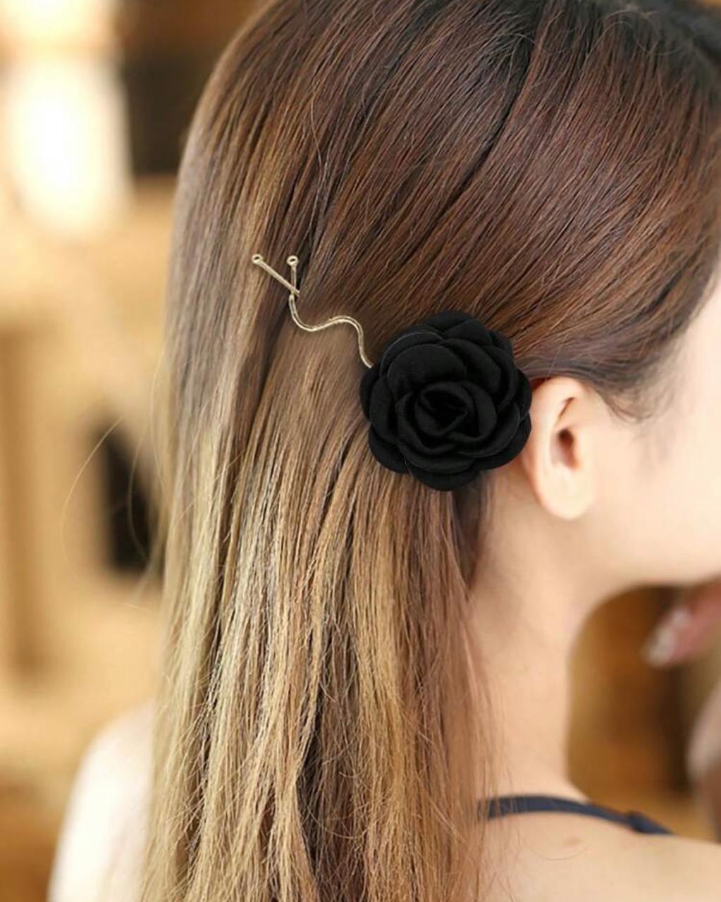Deep Black Flower