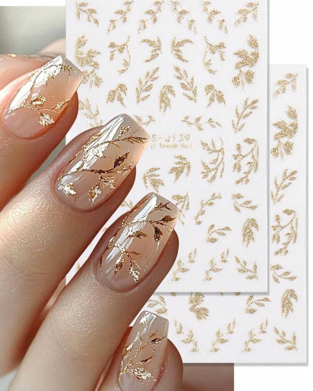 Gold Vine Stickers