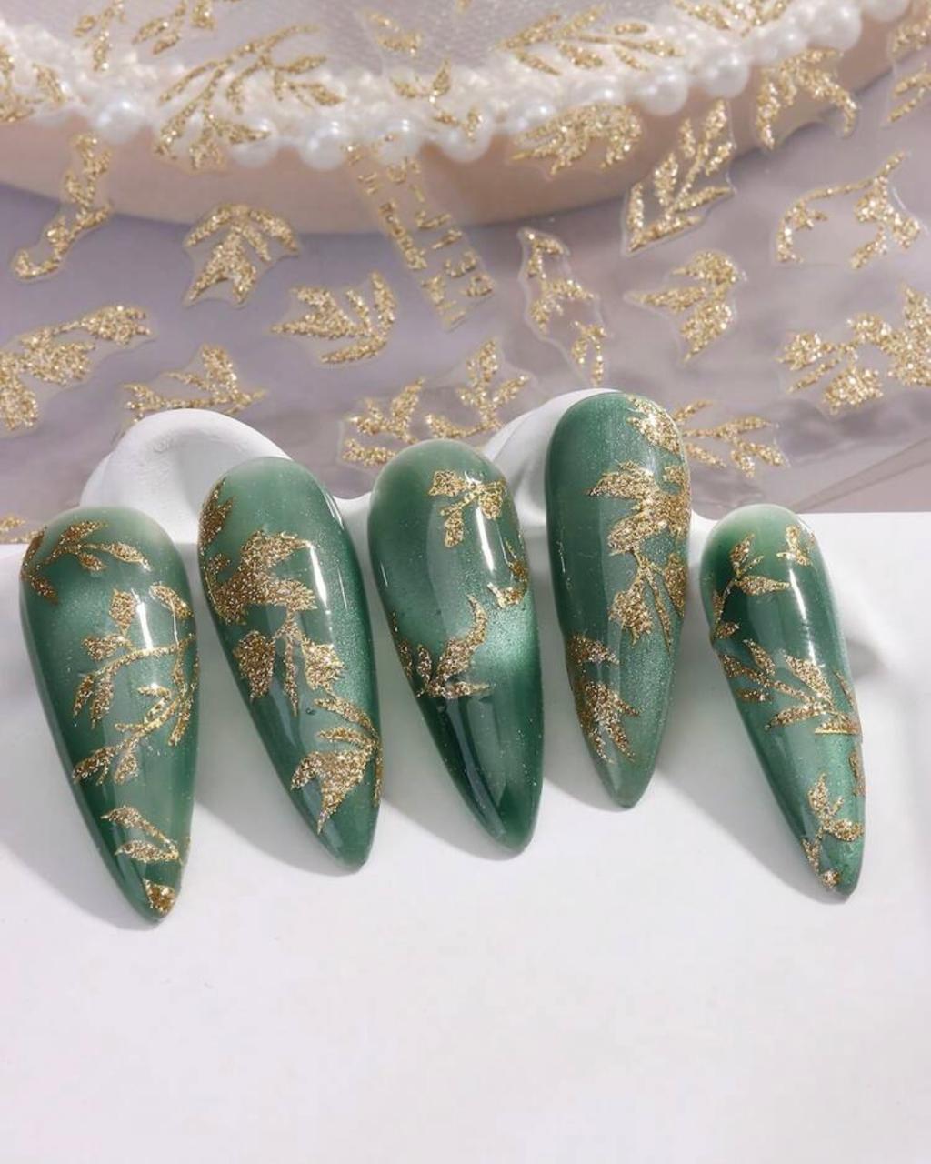 Gold Vine Stickers