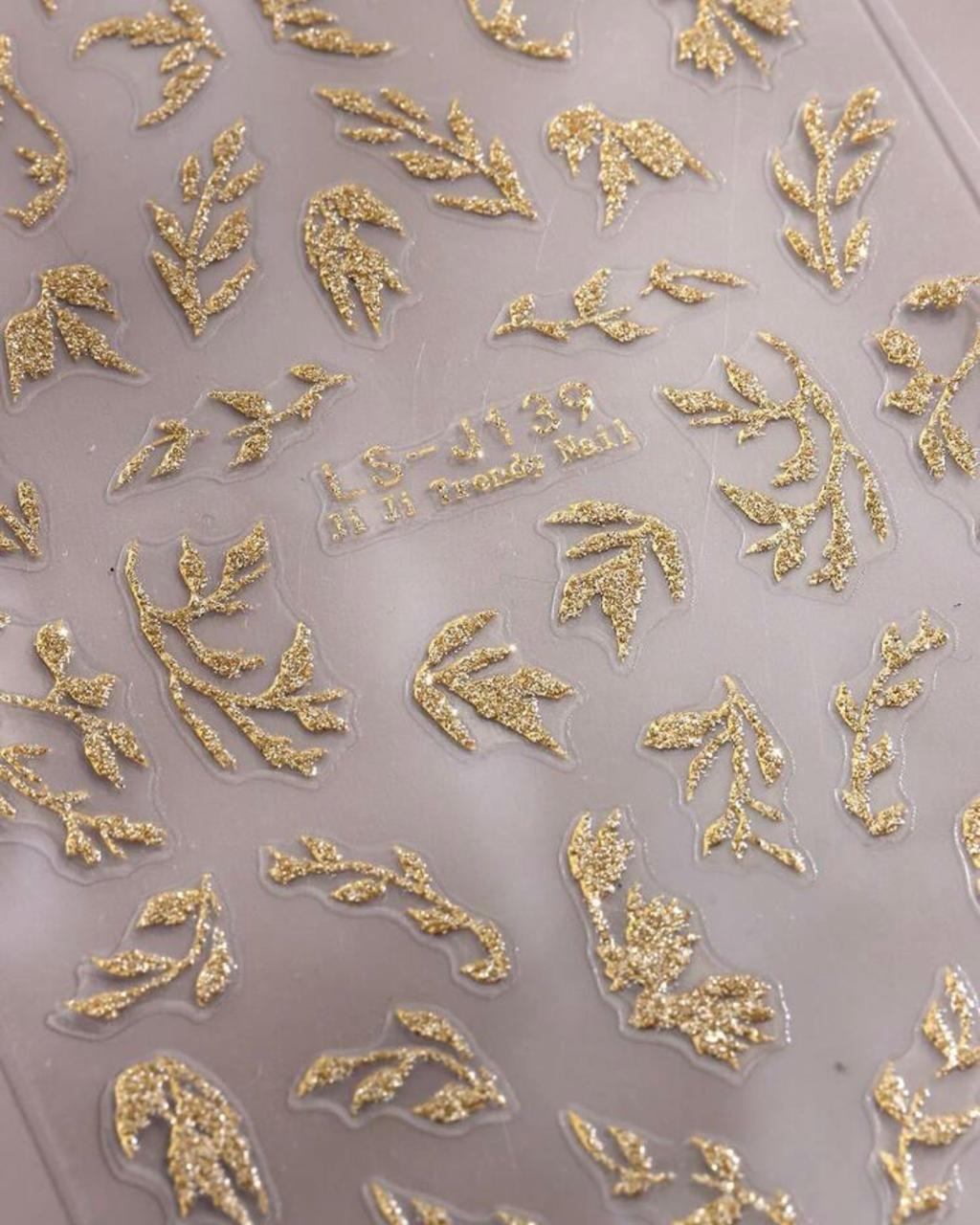 Gold Vine Stickers