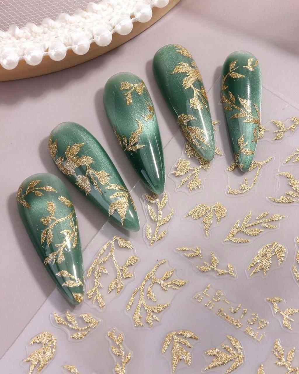 Gold Vine Stickers