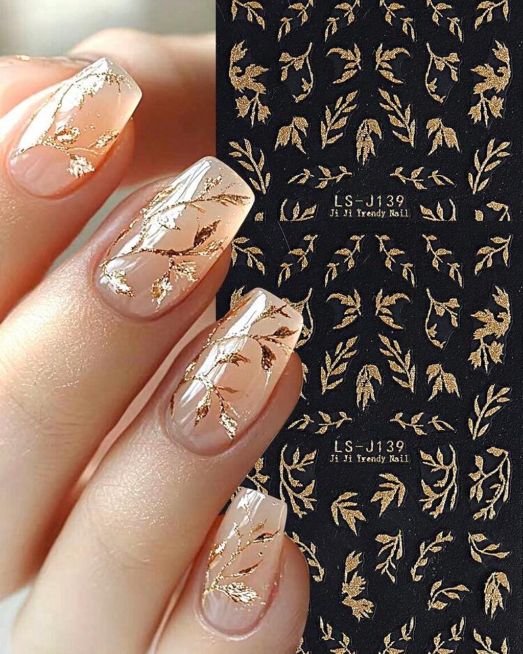 Gold Vine Stickers
