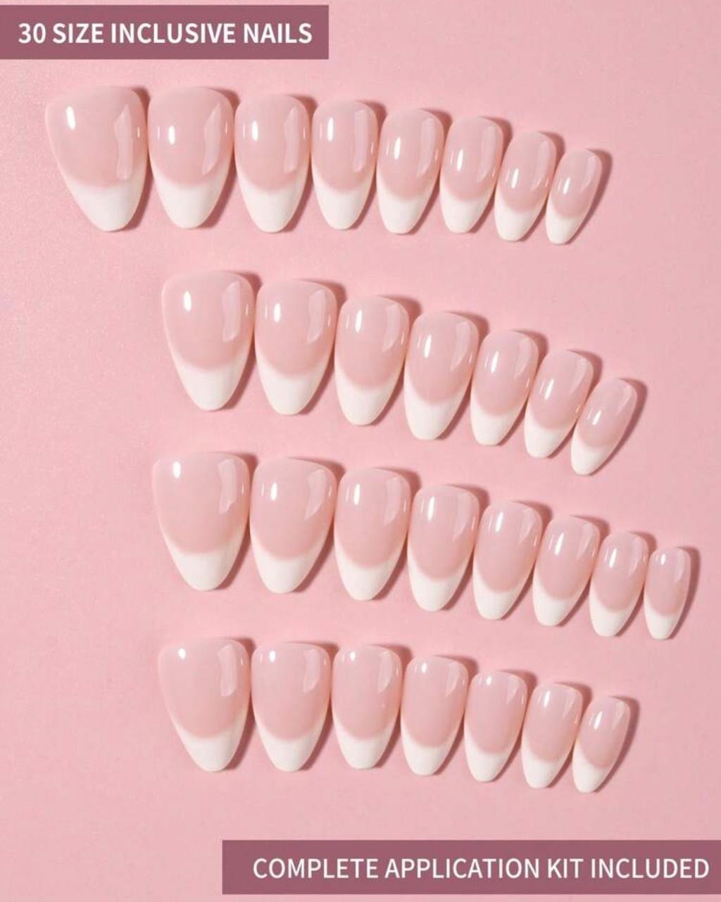 Milky Realistic Nails